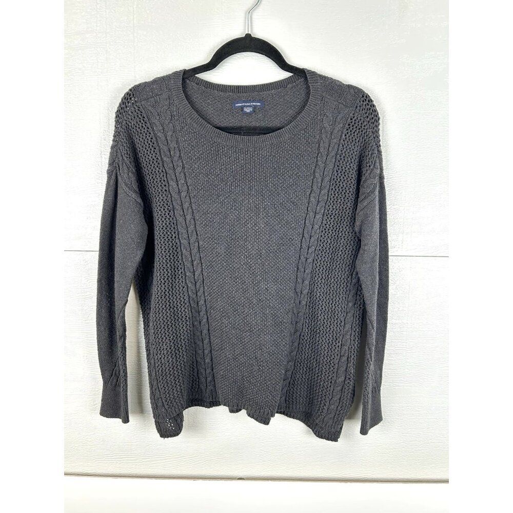 AMERICAN EAGLE Sweater Women's Extra Small XS Gray Crewneck See Notes